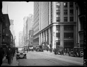 Broadway Series. View looking north from 26th Street showing east side of Broadway.