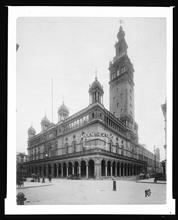 26th Street at Madison Avenue. Old Madison Square Garden circa 1905?.