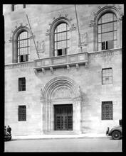 103rd Street and 5th Avenue. New York Academy of Medicine, entrance.
