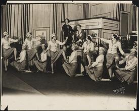 [Lucy Levine and Aaron Lebedeff in an unidentified production.]