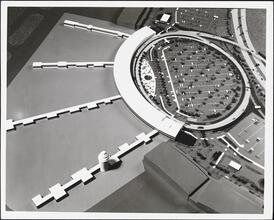 [Architectural model of La Guardia Airport.]