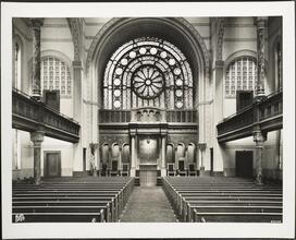 158 West 82nd Street. West End Synagogue. Interior showing Austin organ