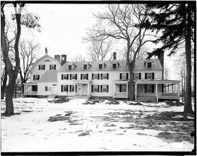 [House, Winter Scene.]