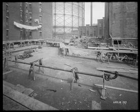222 West 65th Street. Exterior view, construction.