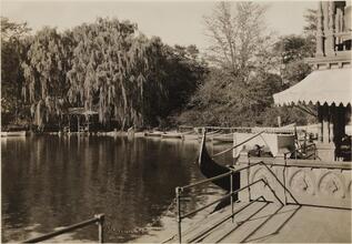 [Central Park boat house.]