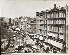 [Union Square showing 16th Street.]