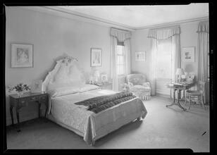 Carroll Carstairs [residence]. Bedroom general view.