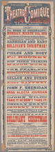 Monday, March 11, 1878, Harrigan and Hart will appear in Edward Harrigan's great hit of the season, "Sullivan's Christmas"