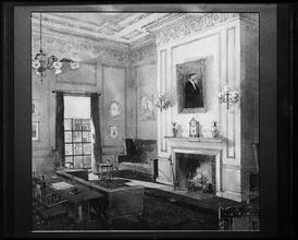 Harvard Club. Rendering of interior.