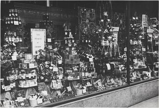 [Woolworth's window display.]