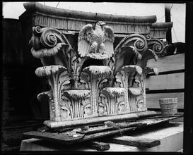 Knickerbocker Trust Co., 358 5th Avenue. Model of capital - corinthian with eagle.