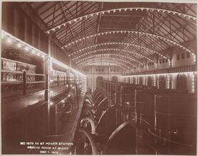 74 St Power Station Engine Room at Night