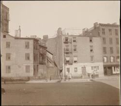 [Old houses on West Washington Place.]