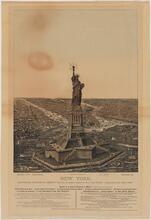 New York. Bartholdi "Statue of Liberty," Erected on Liberty Island, in New York Harbor. Inaugurated Oct. 28th, 1886.