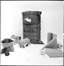 Salvador Dali: Rugs [Lamb in a display of materials that rugs contain.]