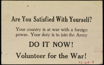 Recruiting Office, U. S. Army, New York City