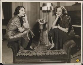 [Lucy Levine and Gertrude Bullman in an unidentified production.]
