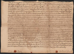 Indenture between Isaac De Riemer and Henry Coerten for land called Dominees Farm, June 11, 1723