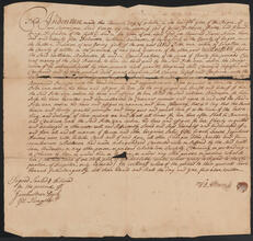 Indenture between William Anderson of Hackensack, New Jersey and Peter Van Acken of Kingston, October 11, 1725