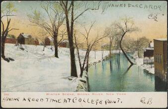 Winter Scene, Bronx River, New York