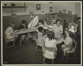 New York Association for the Blind, Interior, Children in Nursery.