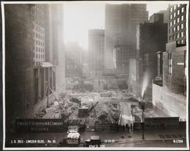 42nd St. Side [Lincoln Building construction.]