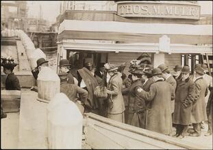 [Returning from dedication of church, Blackwells Island.]