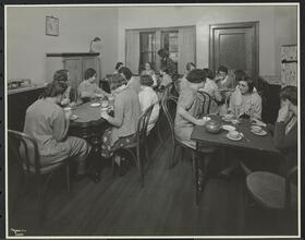 New York Association for the Blind, Interior, Girls at Tea.