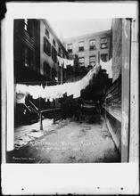 A Greenwich Village Alley, With Modern Art Lines