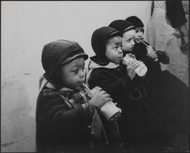 Union Settlement House, Free Milk after School.