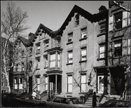 [Unidentified townhouses.]