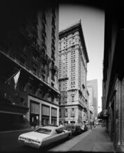 [Looking west on 55th Street past Fifth Avenue to the Gotham Hotel.]