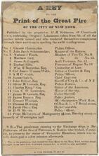 A Key to the Print of the Great Fire of the City of New York