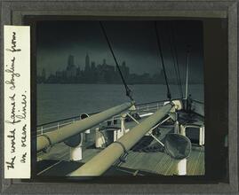 The world famed skyline from an ocean liner.