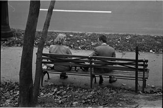 Men Are Such Wolves [Man talking to a woman in the park.]