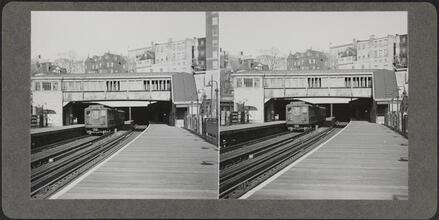Elevated train station.
