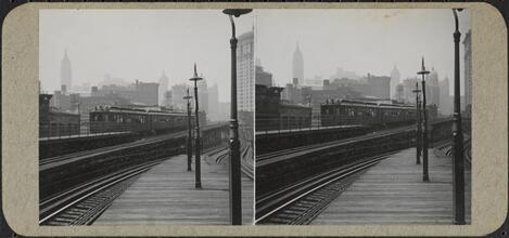 Elevated train station.