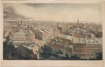 New York [The Papprill View from St. Paul's Chapel.]