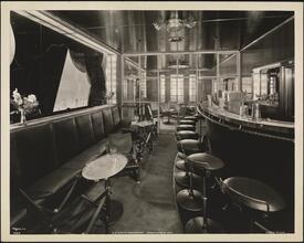 S.S. "Nieuw Amsterdam", 5th Street, Hoboken, N.J., Cabin Class, Smoke Room.