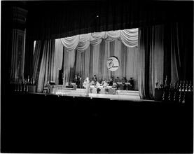 Swing Band Contest Sponsored by LOOK [Band performing on stage.]