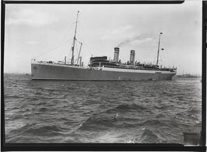View of S.S. "Bergensfjord", Norweigan-America Line.
