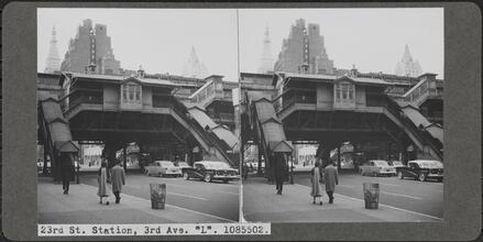 23rd St. Station, 3rd Ave. "L". 1085502.