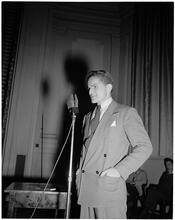 Dale Carnegie [Student in a Dale Carnegie public speaking class.]