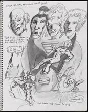 Wanted: Warhead. Part I [Page from Daze's sketchbook.]
