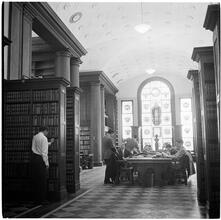 Columbia University [Students in the library.]