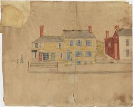 [Old House at Bowery & Art Street.]
