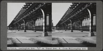 8175206. Lexington Ave. "L" on Grand Ave. N. from Willoughby Ave.