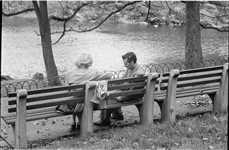 Men Are Such Wolves [Man talking to a woman in the park.]