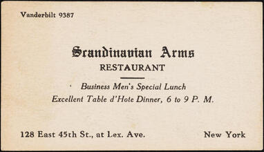 Scandinavian Arms Restaurant
