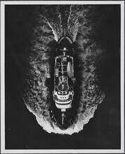 [Aerial view of tug.]
